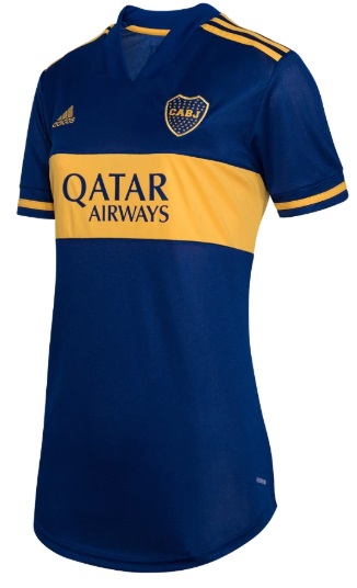 Camisa feminina oficial Adidas Boca Juniors 2020 2021 I